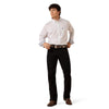 Ariat Mens Whittaker Long Sleeve Shirt White Stripe - 10079411