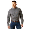 Ariat Mens Wick Fitted Print Shirt Navy - 10065876