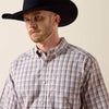 Ariat Mens Wolcott Classic Fit Shirt White Multi Barely Pink - 10073696