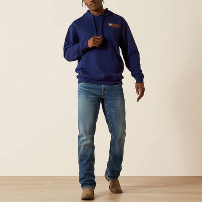 Ariat Mens Woodshop Stack Hoodie Navy - 10062497