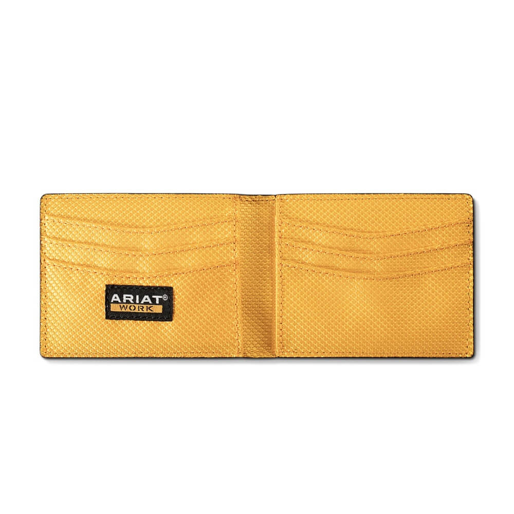 Ariat Mens Work Bifold Money Clip Wallet Black - A3400801