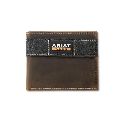 Ariat Mens Work Bifold Wallet Brown - A3400202