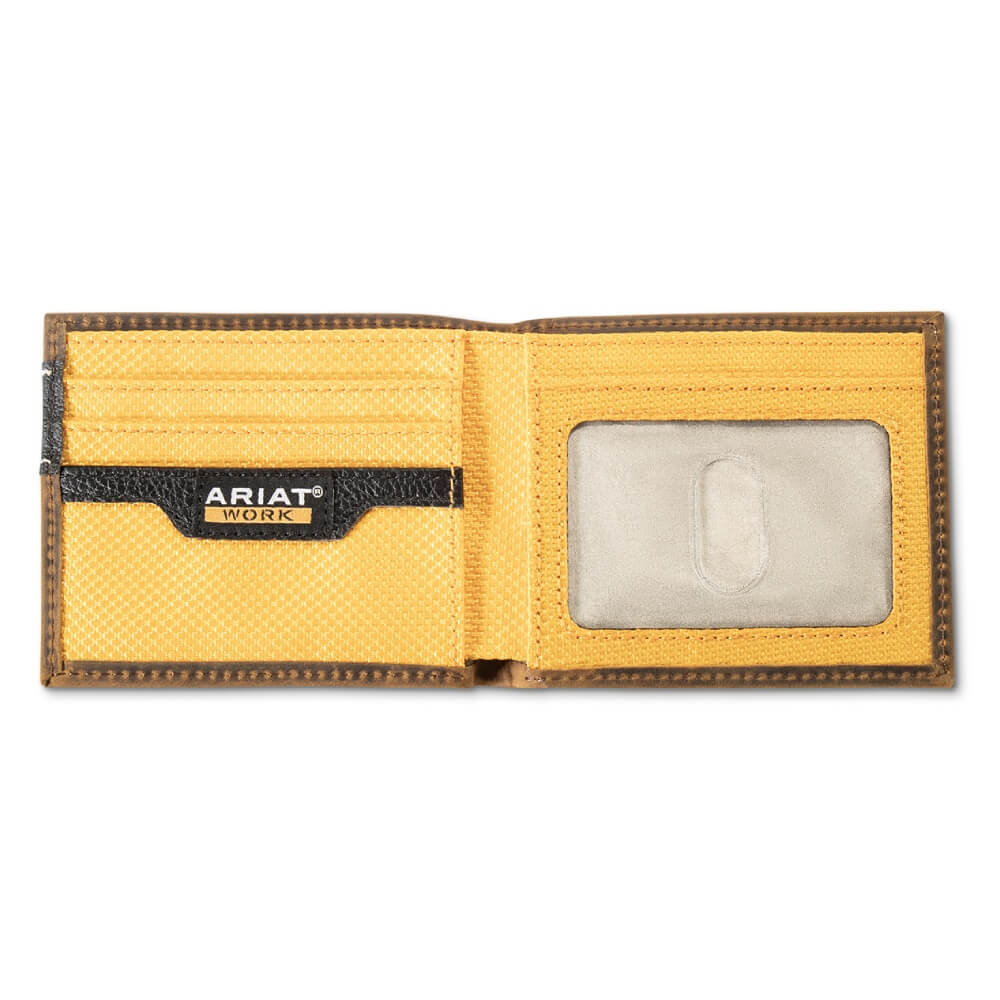 Ariat Mens Work Bifold Wallet Brown - A3400202