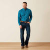 Ariat Mens Wrinkle Free Baptiste Classic Fit Shirt Corsair Geo Print - 10079658