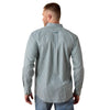 Ariat Mens Wrinkle Free Barclay Classic Fit Shirt Blue Steel - 10079531