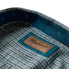 Ariat Mens Wrinkle Free Barclay Classic Fit Shirt Blue Steel - 10079531