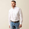 Ariat Mens Wrinkle Free Barlow Classic Fit Shirt White - 10079425
