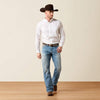 Ariat Mens Wrinkle Free Barlow Classic Fit Shirt White - 10079425