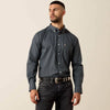Ariat Mens Wrinkle Free Barnaby Classic Fit Shirt Phantom Paisley Print - 10079294