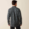 Ariat Mens Wrinkle Free Barrette Fitted Shirt Black Paisley - 10079487