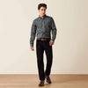 Ariat Mens Wrinkle Free Barrette Fitted Shirt Black Paisley - 10079487