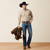 Ariat Mens Wrinkle Free Bartlet Classic Fit Shirt Savannah Tan - 10079431