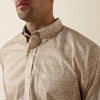Ariat Mens Wrinkle Free Bartlet Classic Fit Shirt Savannah Tan - 10079431