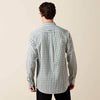Ariat Mens Wrinkle Free Bern Fitted Shirt Off White - 10079264