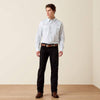 Ariat Mens Wrinkle Free Brennon Fitted Snap Shirt White - 10079418