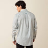 Ariat Mens Wrinkle Free Bryton Fitted Shirt Off White - 10079263