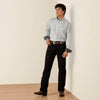 Ariat Mens Wrinkle Free Bryton Fitted Shirt Off White - 10079263