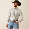 Ariat Mens Wrinkle Free Burnard Classic Fit Snap Shirt Savannah Brown - 10079437