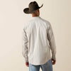 Ariat Mens Wrinkle Free Burnard Classic Fit Snap Shirt Savannah Brown - 10079437