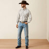 Ariat Mens Wrinkle Free Burnard Classic Fit Snap Shirt Savannah Brown - 10079437