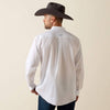 Ariat Mens Wrinkle Free Classic Fit Solid Shirt White - 10020331