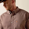 Ariat Mens Wrinkle Free Coen Classic Fit Shirt Chestnut Plaid - 10071742