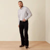 Ariat Mens Wrinkle Free Cory Classic Fit Shirt White Stripe - 10071745