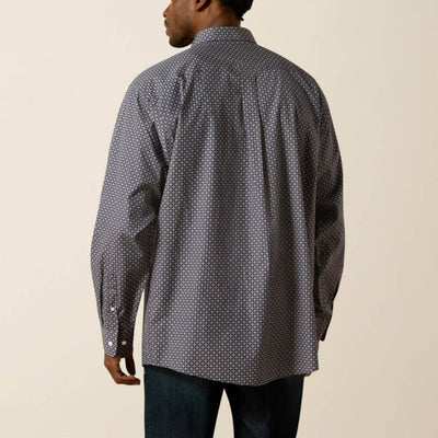 Ariat Mens Wrinkle Free Dale Shirt Navy - 10062195