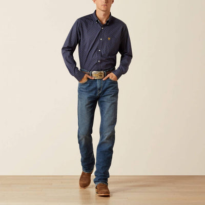 Ariat Mens Wrinkle Free Daven Fitted Shirt