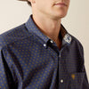 Ariat Mens Wrinkle Free Daven Fitted Shirt