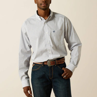 Ariat Mens Wrinkle Free Declan Shirt White - 10062193