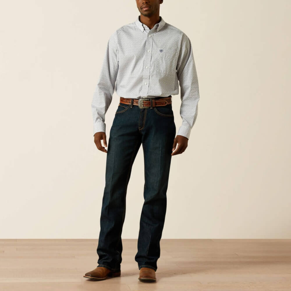 Ariat Mens Wrinkle Free Declan Shirt White - 10062193