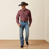 Ariat Mens Wrinkle Free Dion Shirt Red Mahogany - 10073656