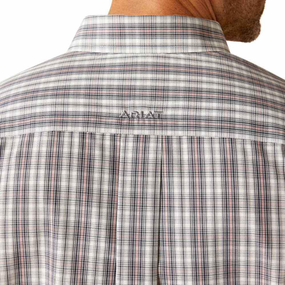 Ariat Mens Wrinkle Free Onyx Shirt Black/White