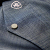 Ariat Mens Wrinkle Free Refined Slub Shirt Chambray Blue - 10073488