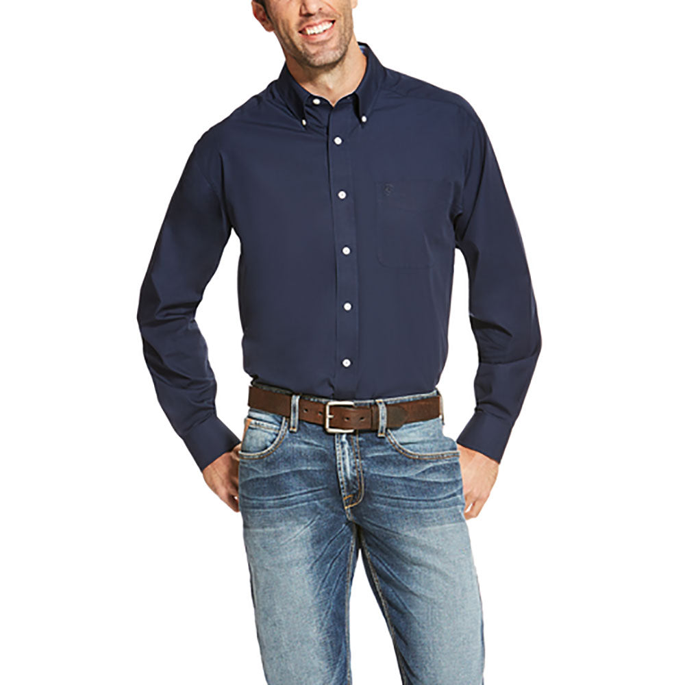 Ariat Mens Wrinkle Free Solid Shirt - 10020330