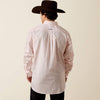 Ariat Mens Wrinkle Free Wally Fitted Shirt Barely Pink - 10073690