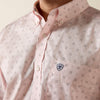 Ariat Mens Wrinkle Free Wally Fitted Shirt Barely Pink - 10073690