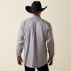 Ariat Mens Wrinkle Free Webb Shirt December Sky Grey - 10073688