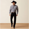 Ariat Mens Wrinkle Free Webb Shirt December Sky Grey - 10073688