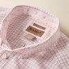 Ariat Mens Wrinkle Free Wenzel Fitted Shirt Barely Pink Plaid - 10073693