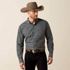Ariat Mens Wrinkle Free Whitford Classic Fit Shirt Black - 10073685