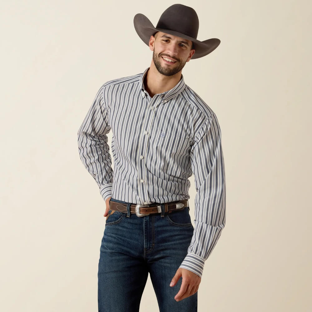Ariat Mens Wrinkle Free Wickham Fitted Shirt - 10073692