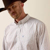 Ariat Mens Wrinkle Free Willke Shirt White - 10073683
