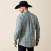 Ariat Mens Wrinkle Free Wolfe Classic Fit Shirt Blue Turquoise - 10073686