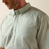 Ariat Mens Wrinkle Free Worthington Shirt Laurel Green - 10073697
