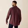 Ariat Mens Wrinkle Free Wrenly Shirt Red Mahogany - 10073682