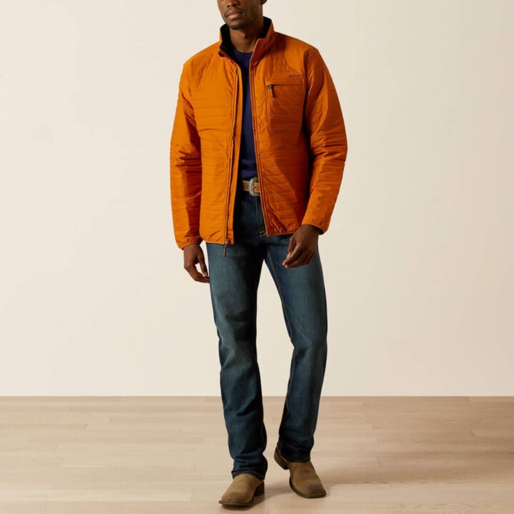 Ariat Mens Wylie Full Zip Jacket Glazed Ginger - 10062263