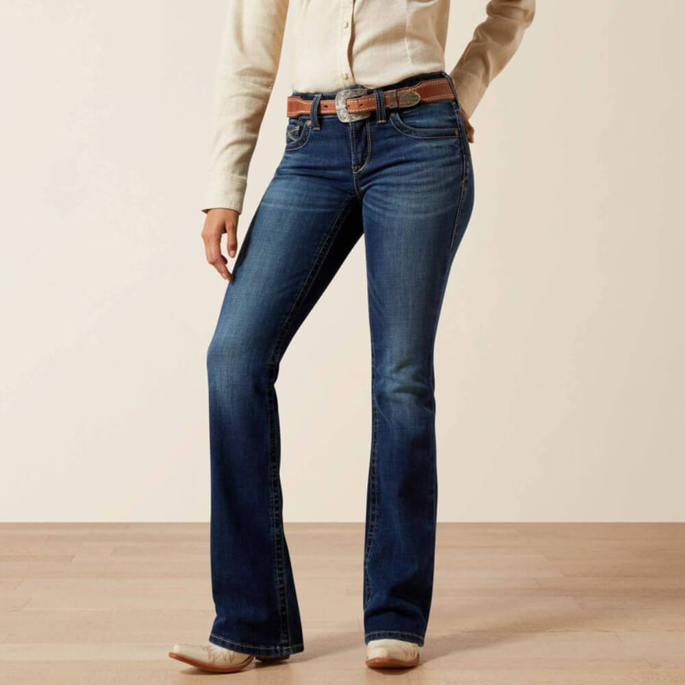 Ariat Womens Perfect Rise Adalynne Boot Cut Jeans Barryessa - 10065885