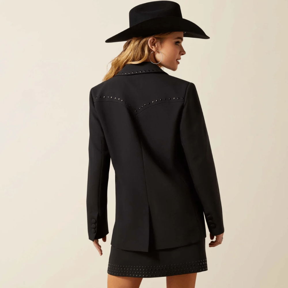 Ariat Womens After Party Western Stud Blazer Black